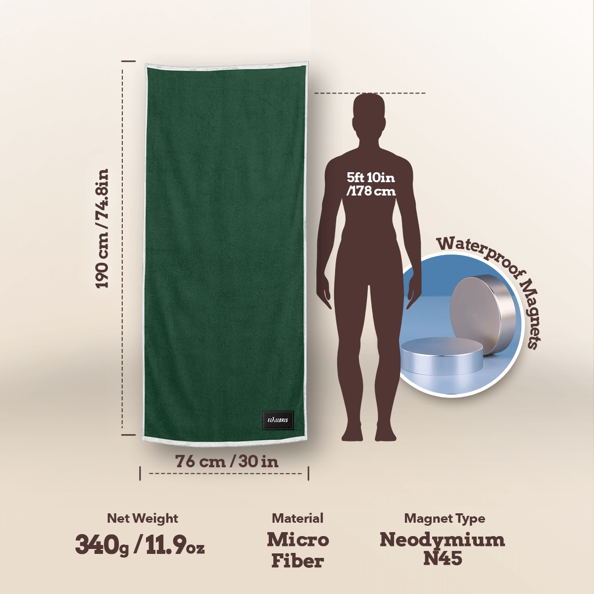Magnetic Beach Towel