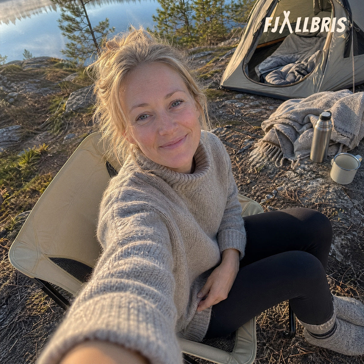 Mini bærbar utendørs stol