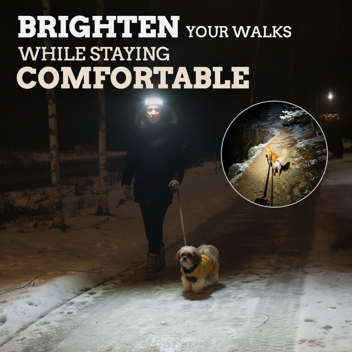 Fjällbris 1000lm 230° LED Hodelykt