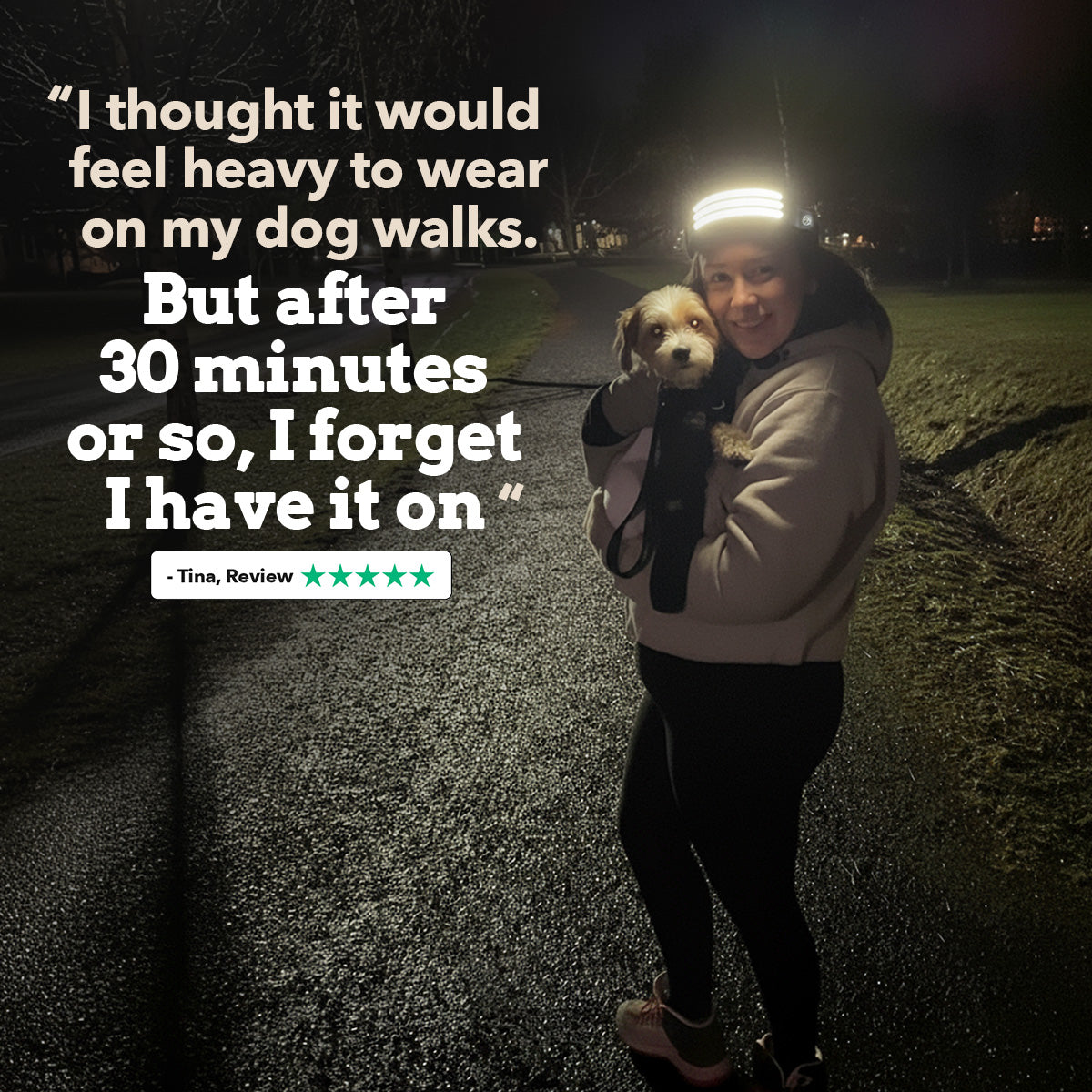 Fjällbris 1000lm 230° LED Hodelykt